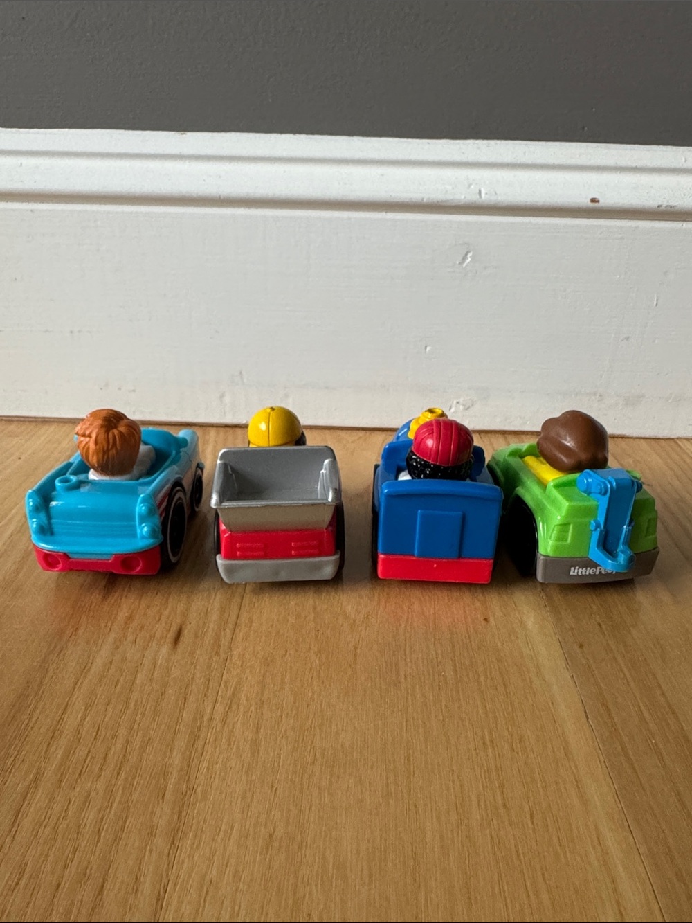 Fisher Price Little People Wheelies Vehicle Lot of 8 Cars Trucks Train w Figures - Picture 8 of 13